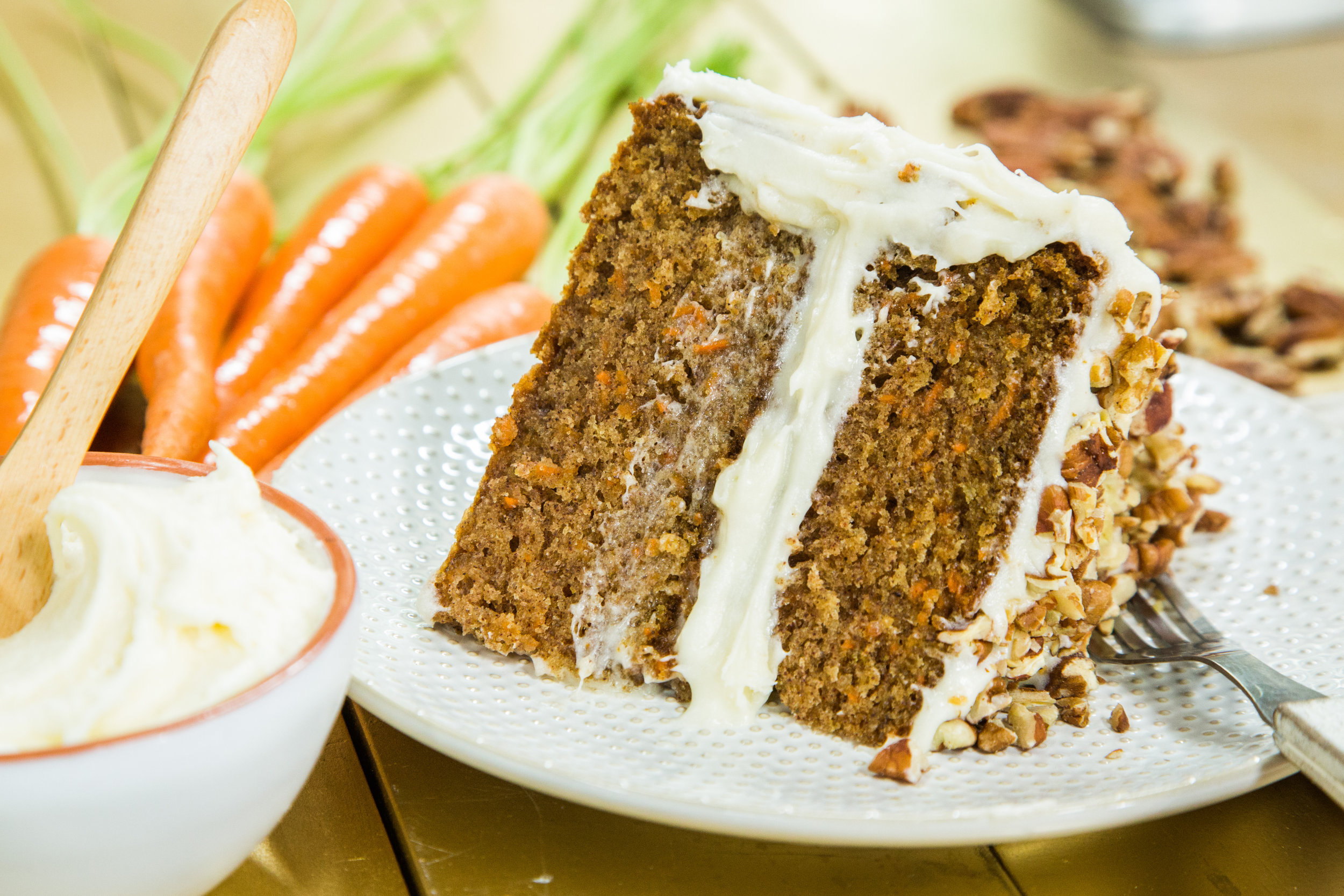 Receita de bolo de cenoura com queijo creme