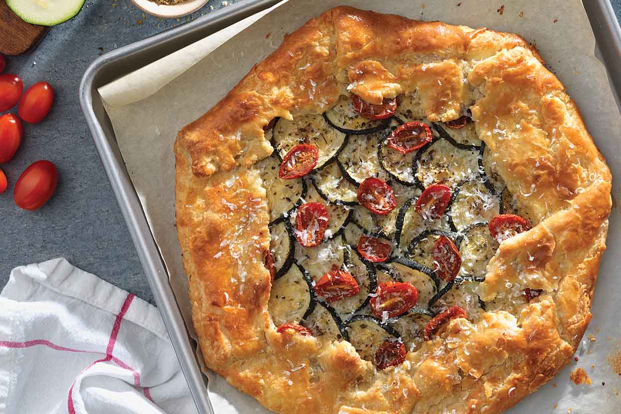 Receita de galette de curgete