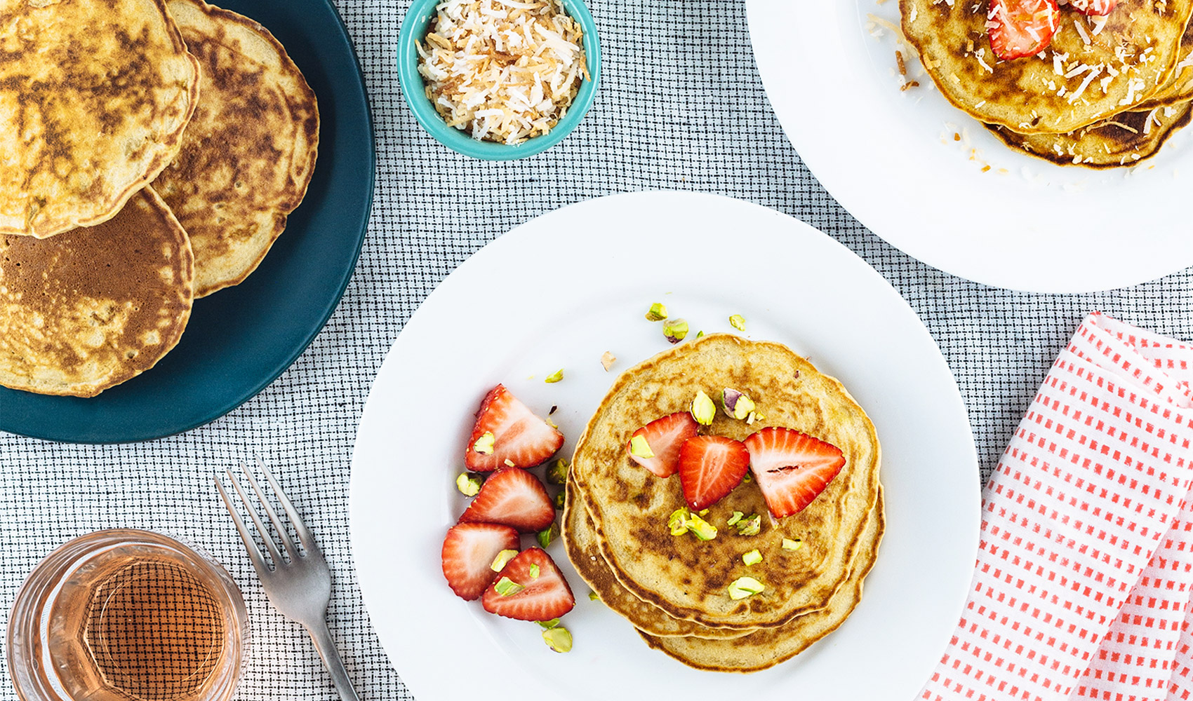 Receita de panquecas de quinoa