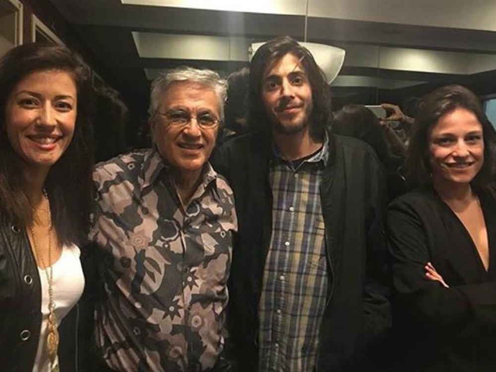 Salvador Sobral e Caetano Veloso na casa de Carminho