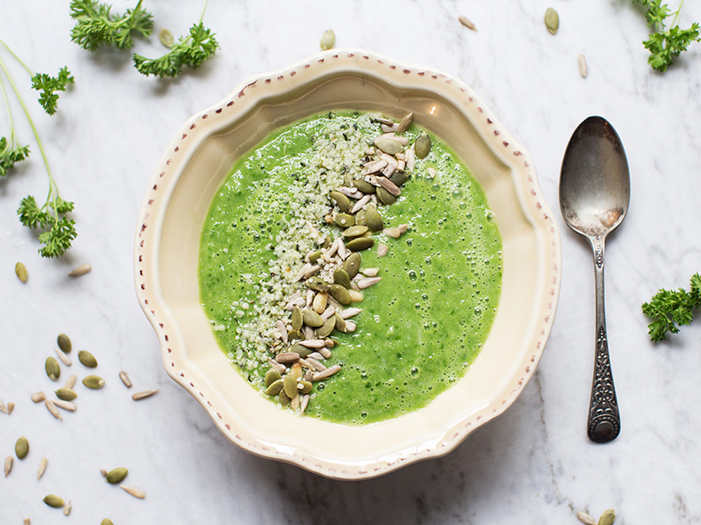 Receita de gaspacho verde