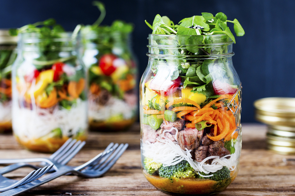 Que tal enfrascar a salada?