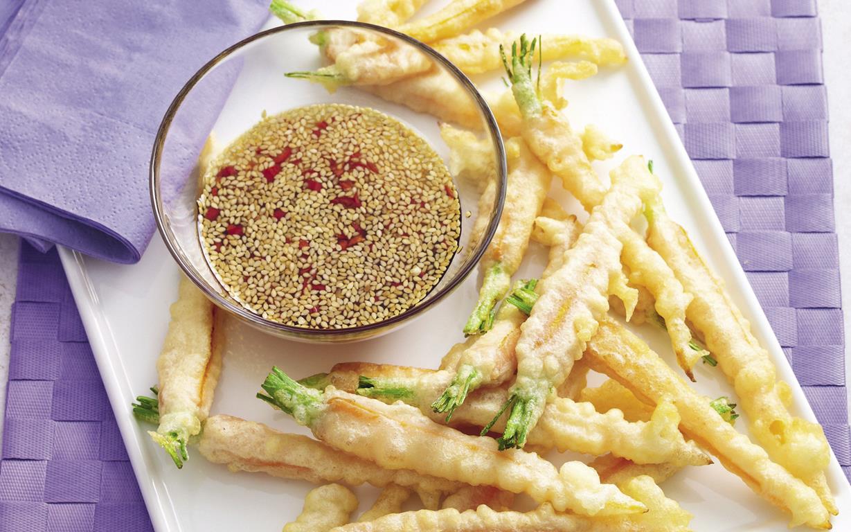 Receita de tempura de cenoura