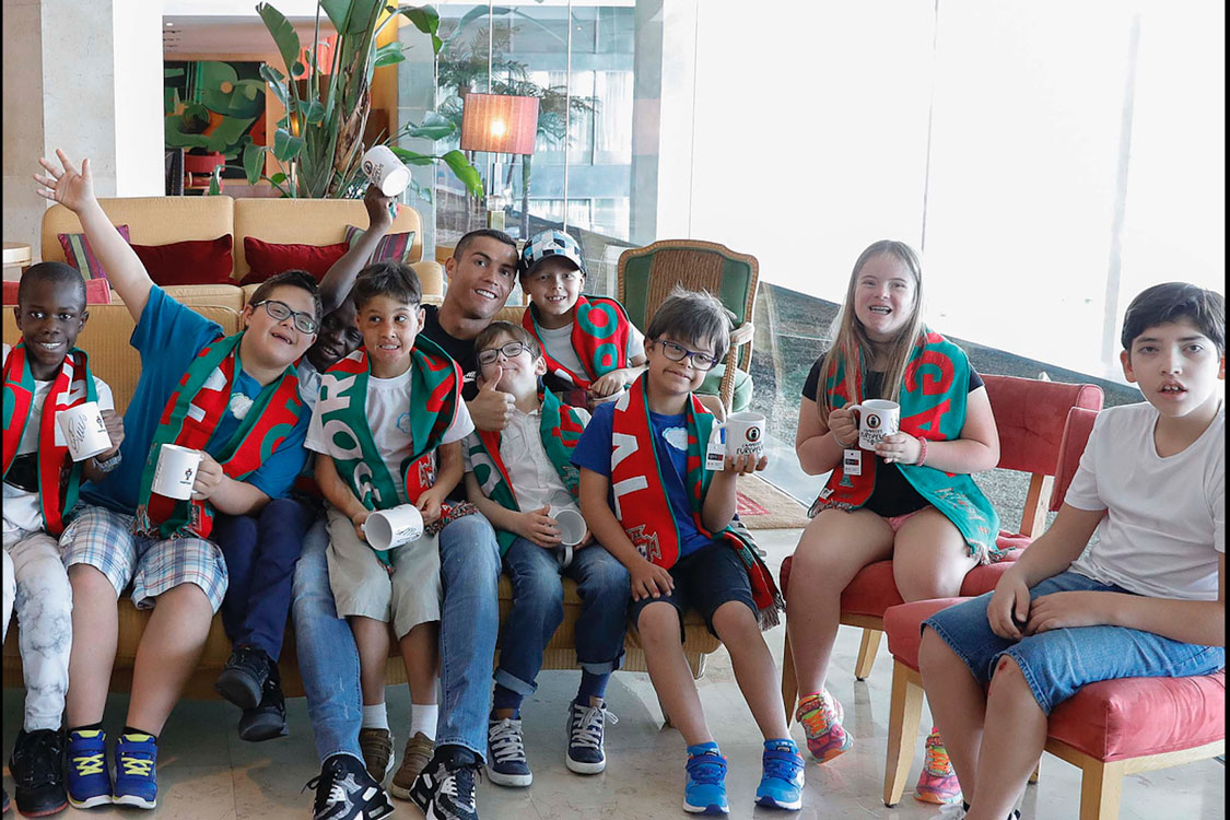 Cristiano Ronaldo de visita à Terra dos Sonhos