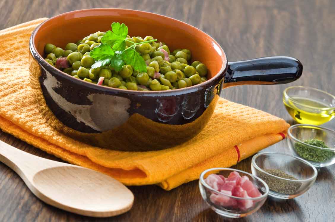 Ervilhas com bacon da Cristina Ferreira