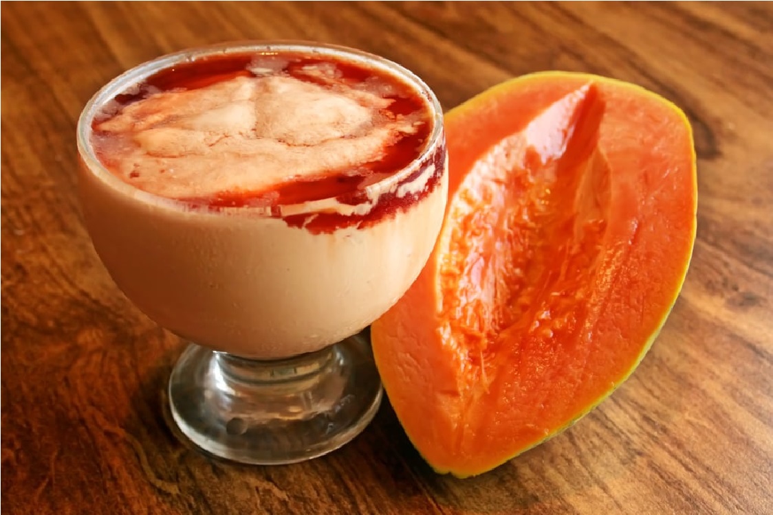 Não é leite creme, é creme de papaia
