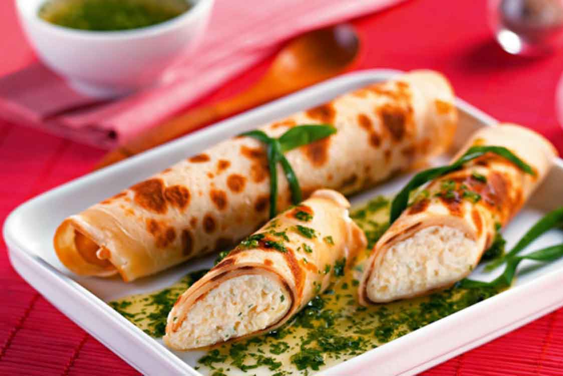 Crepes de 4 queijos para qualquer altura do dia