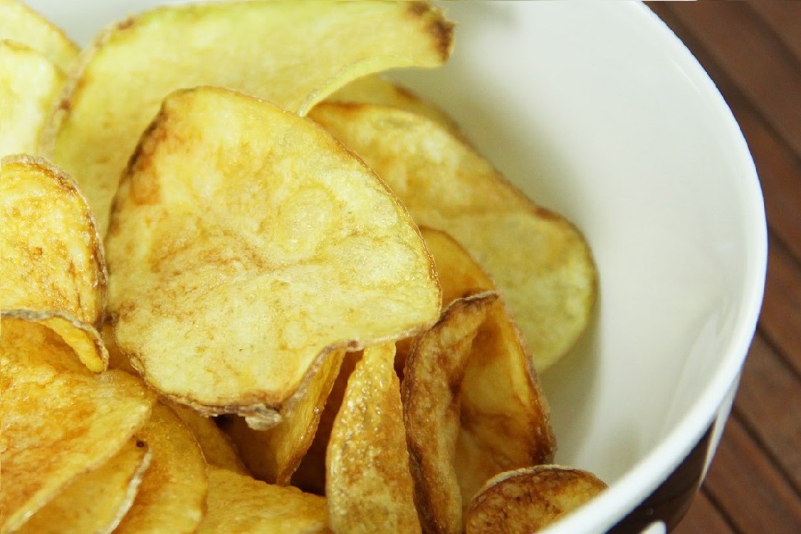 Batatas fritas no micro-ondas