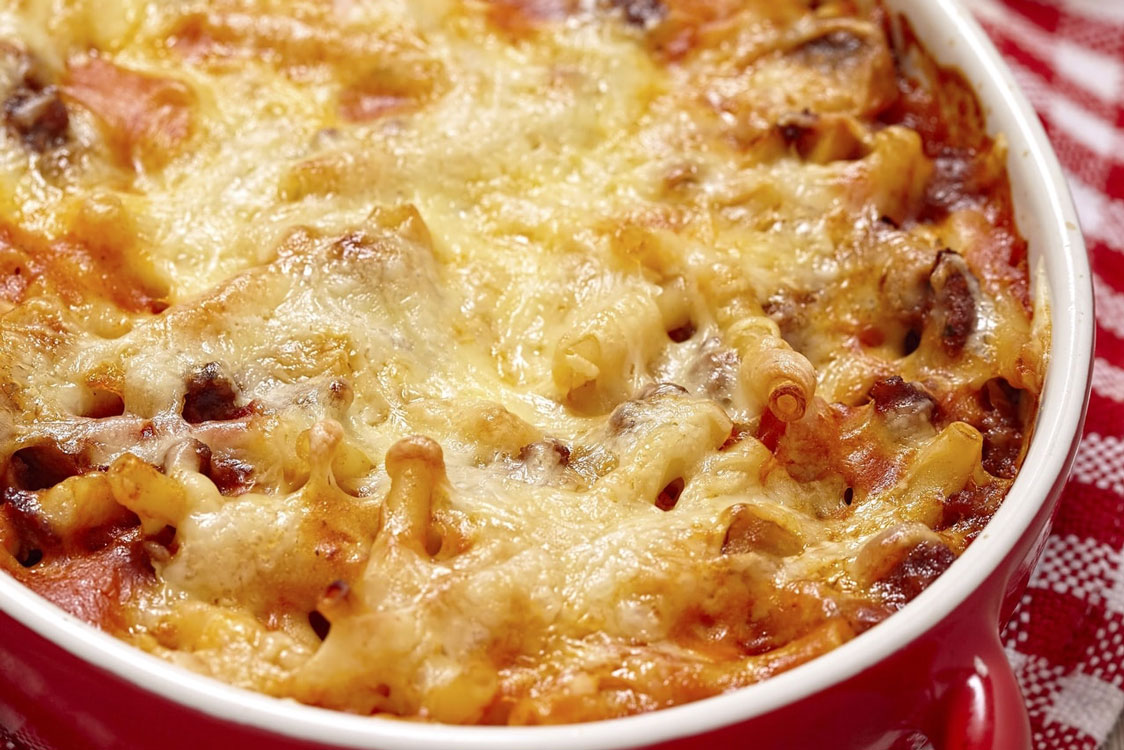 Macarrão no forno, porque a massa não tem se ser sempre igual