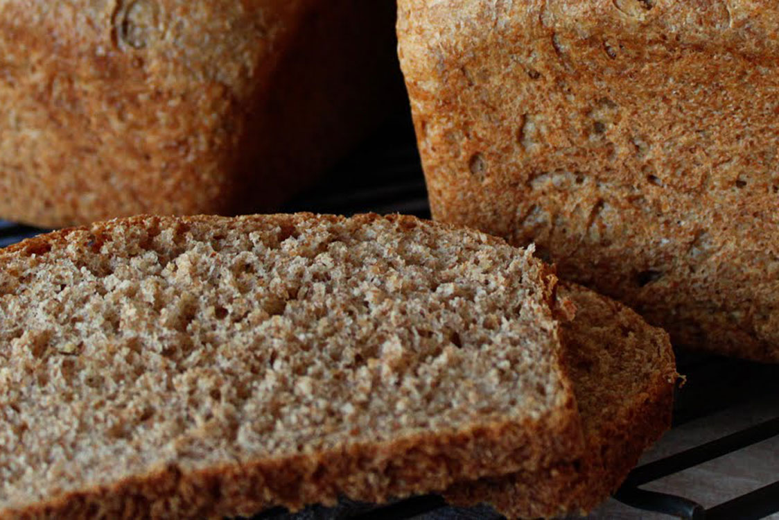 Pão integral caseiro