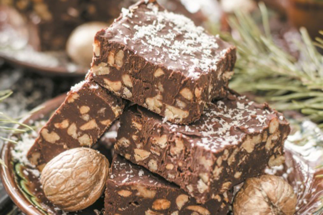 Delicie-se saudavelmente com estes bombons de chocolate e noz