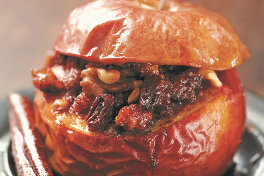 Maçã recheada assada: que belo petisco para esta Consoada!