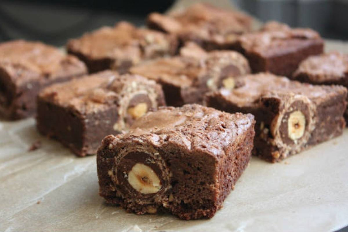 Brownies de Ferrero Rocher