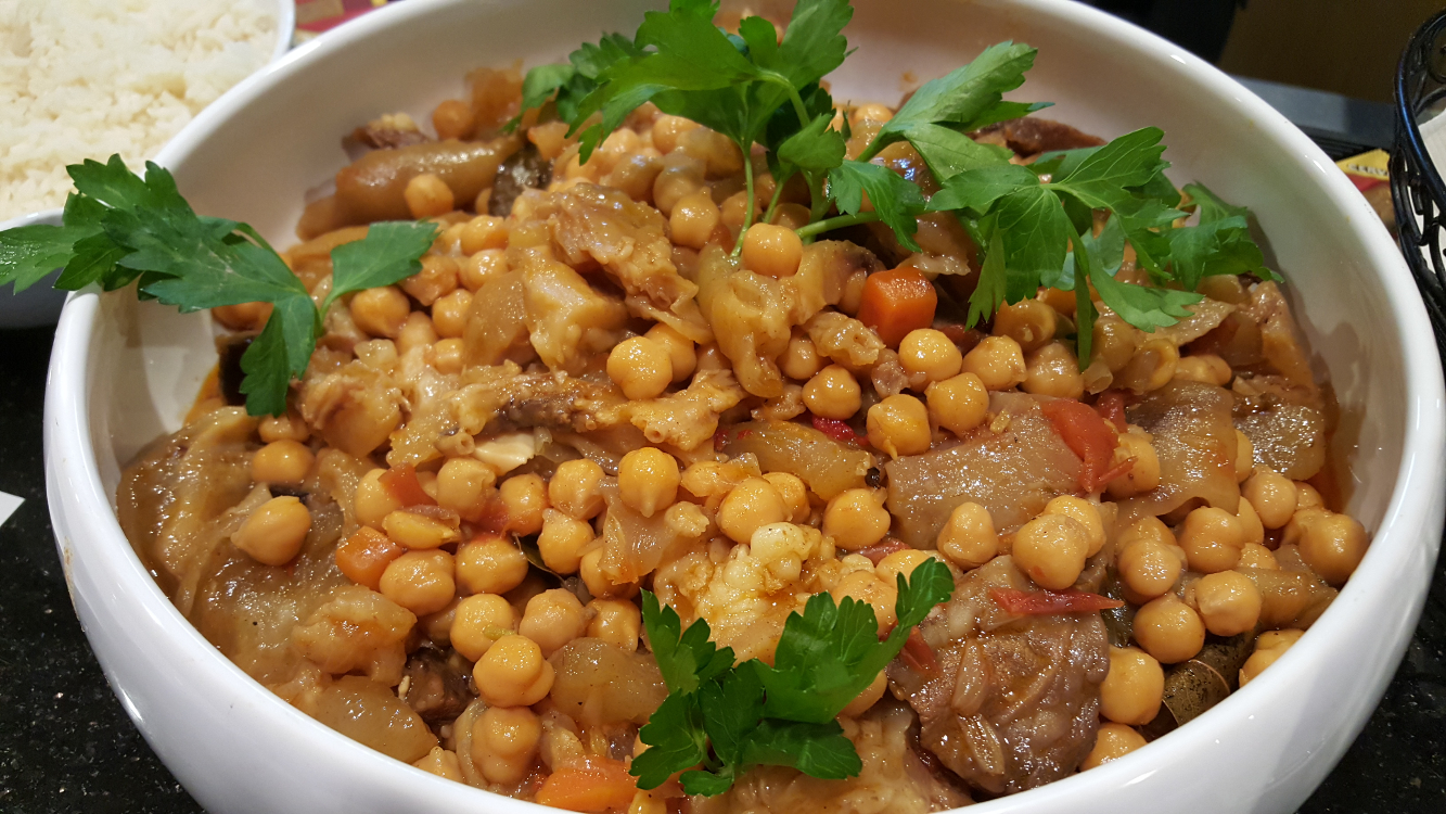 Mão de vaca com grão