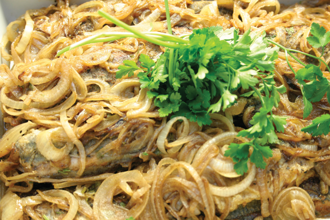 Receita de carapaus de escabeche