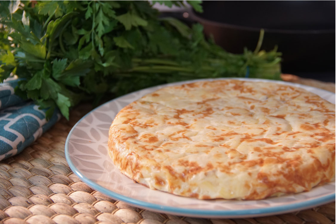 Tortilha de batata e cebola