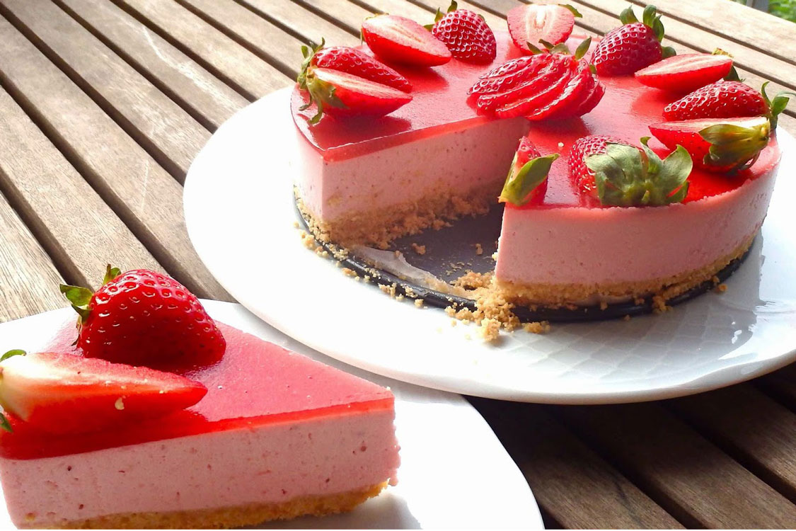 Cheesecake de morango