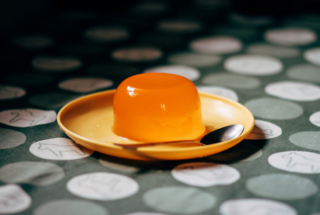 Gelatina natural de laranja