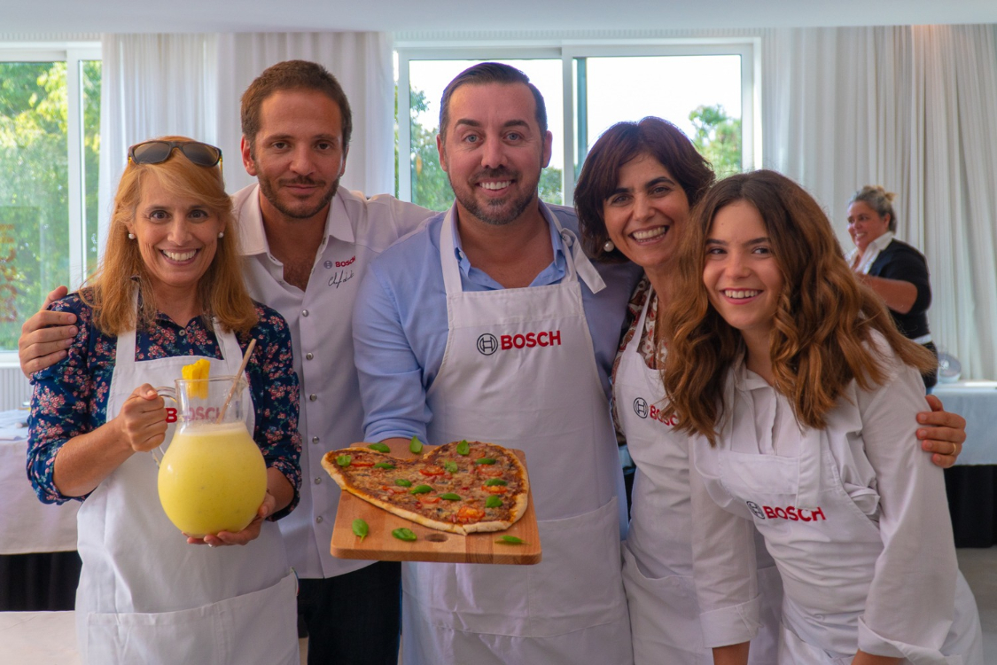 Passei uma tarde muito divertida a cozinhar em equipa e com a Bosch!