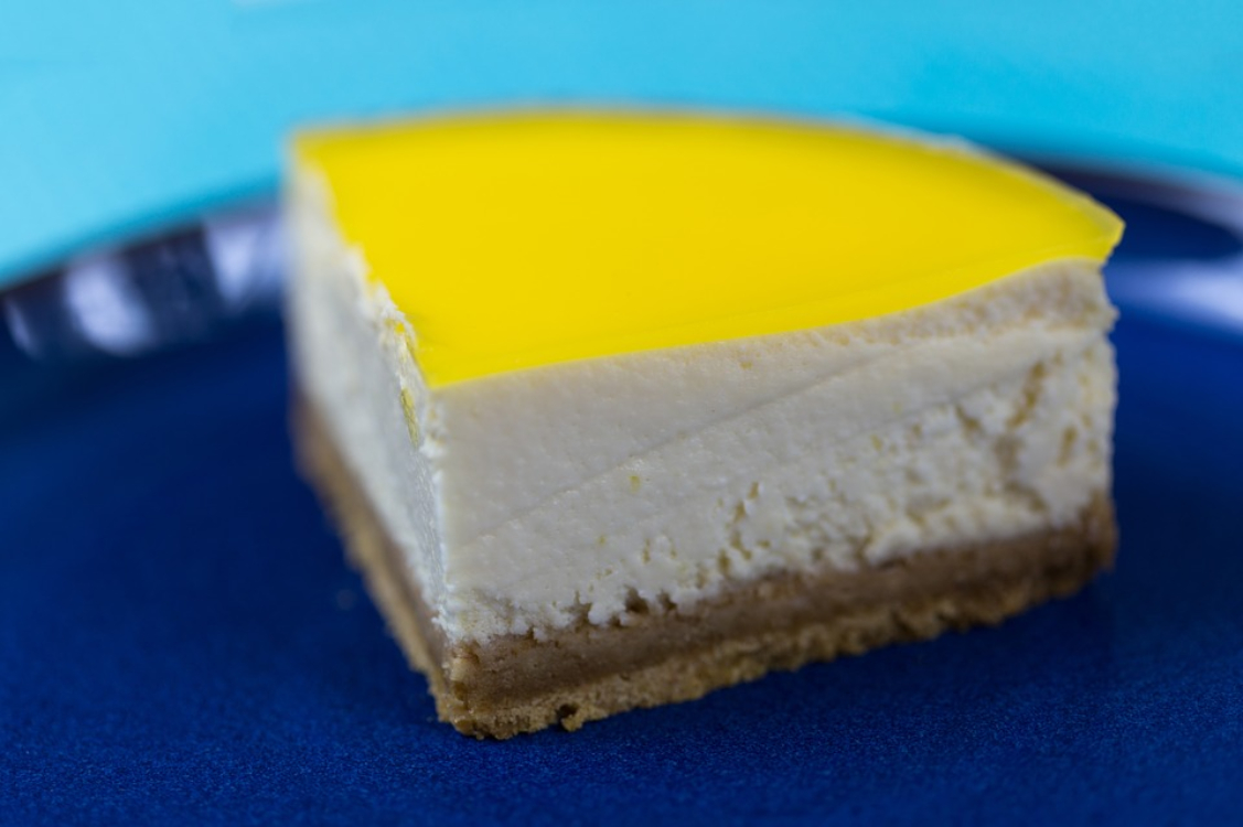 Cheesecake de limão e coco