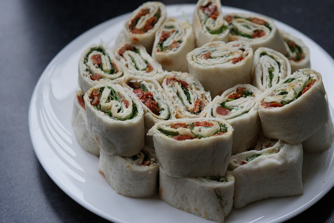 Mini wraps de frango super saudáveis!
