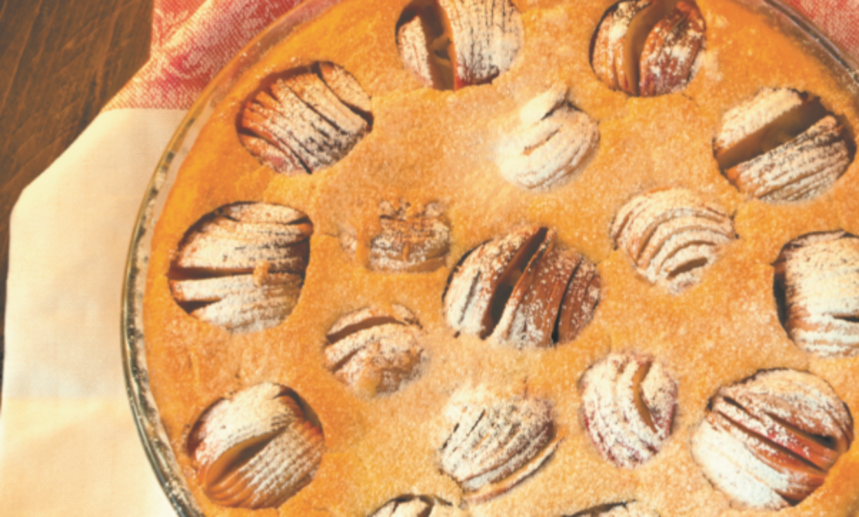 Bolo de maçã e mel