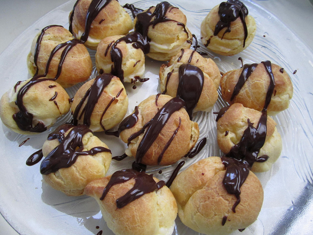 Profiteroles sem glúten