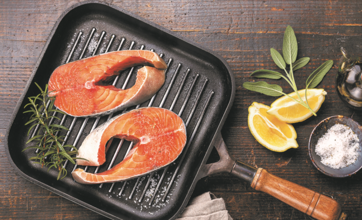 Salmão grelhado à minha moda