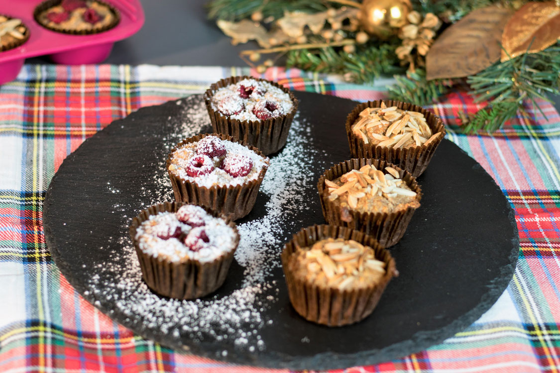Muffins de banana com aveia