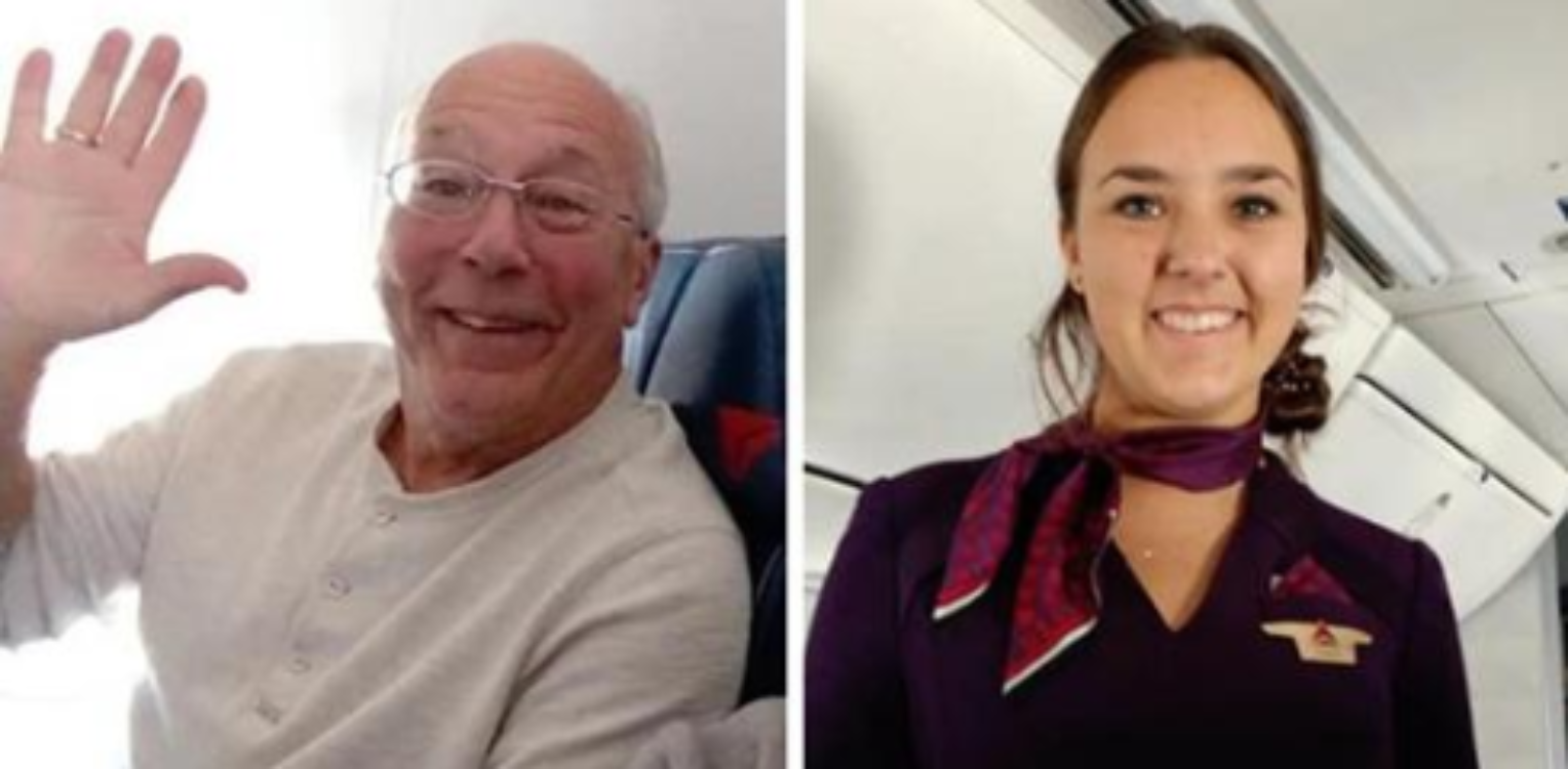 Pai reserva lugares nos seis voos onde a filha trabalhou durante o Natal