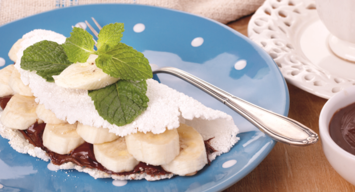 Tapioca de Nutella e banana