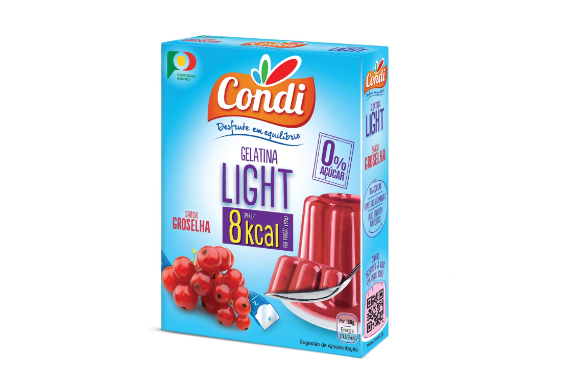 Gelatina Light Groselha: um novo sabor com 0% Açúcar