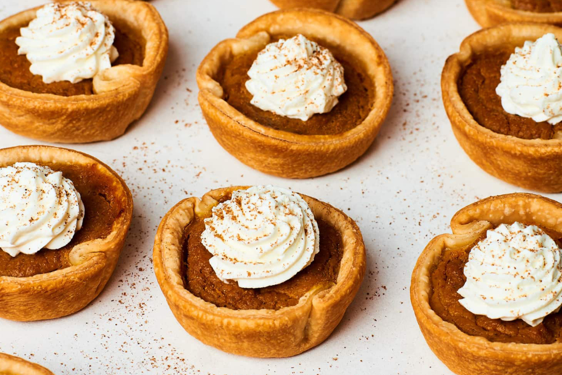 Mini tartes de abóbora: só precisa de 5 ingredientes!
