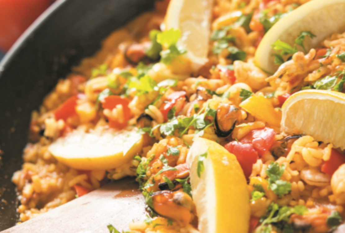 Receita deliciosa de paella