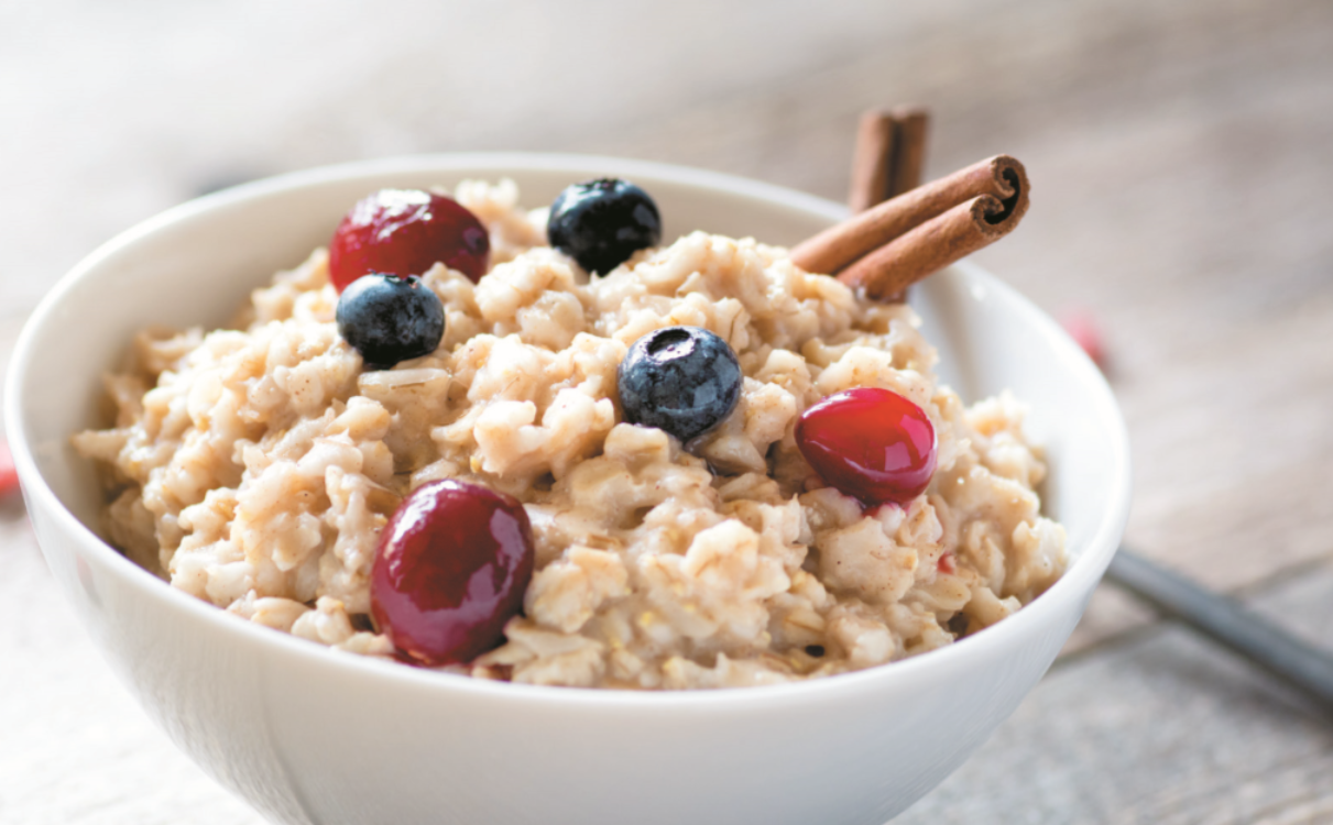 Papas de aveia e canela