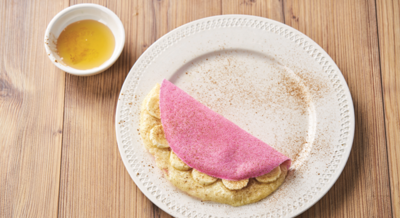 Tapioca de banana e queijo