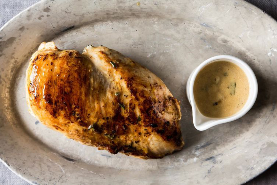 Receita fácil de frango com molho champanhe