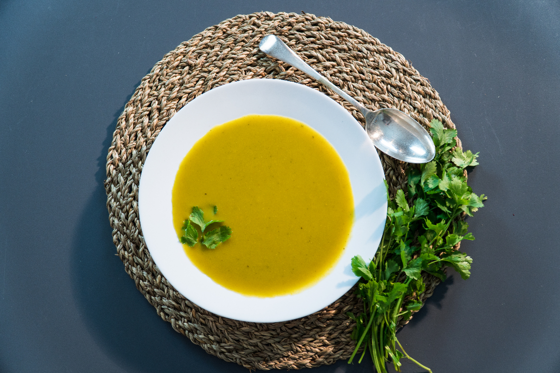 Creme de coentros sem batata