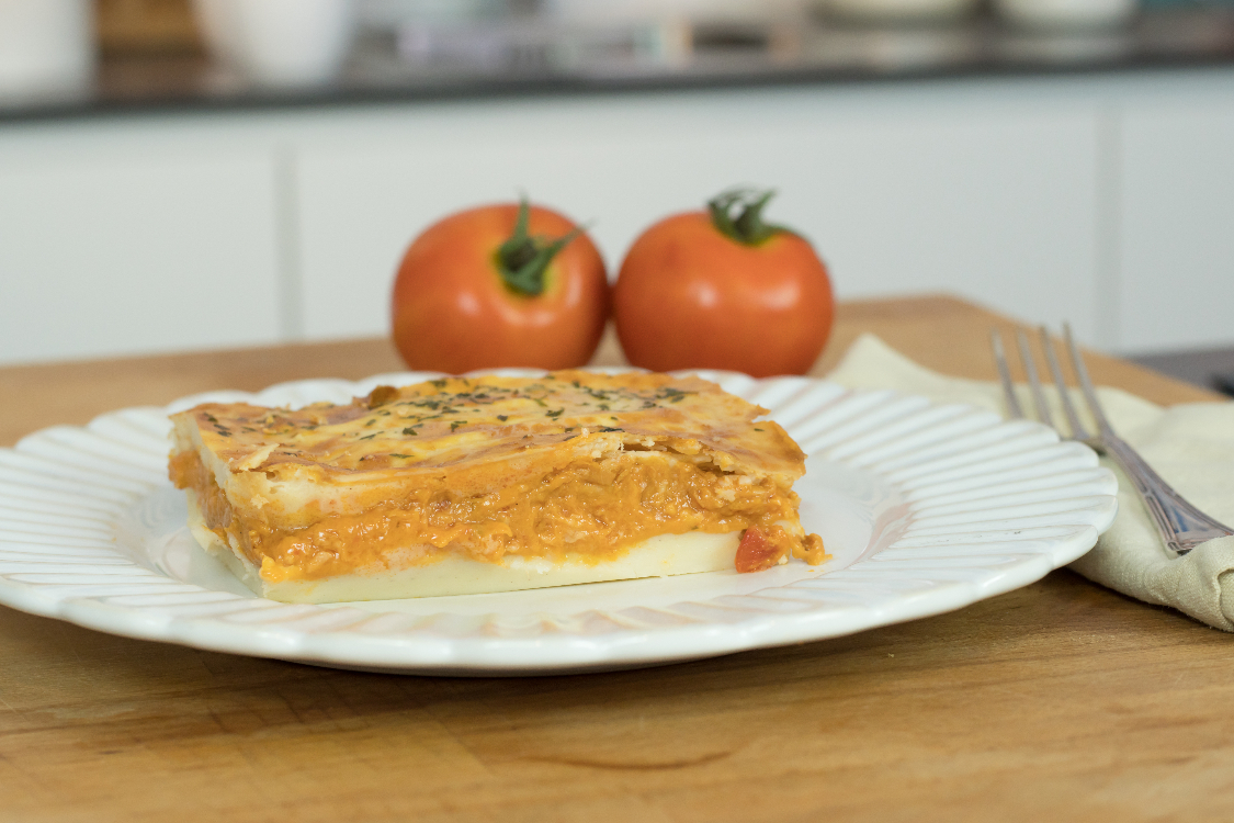 Empadão de atum com batata-doce