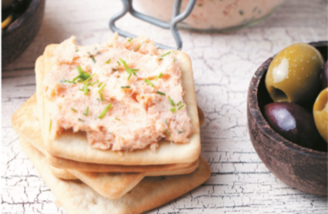 Mousse de salmão e queijo