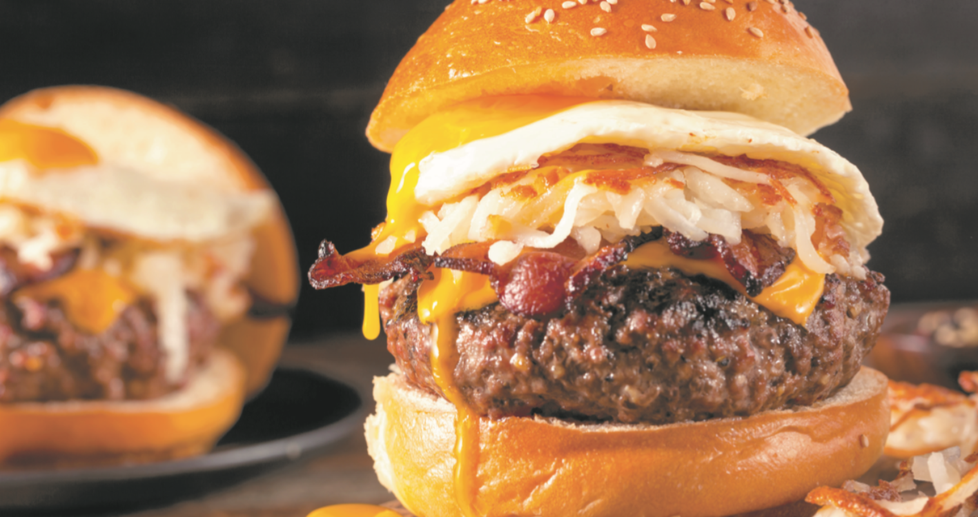 Double cheese com ovo e bacon