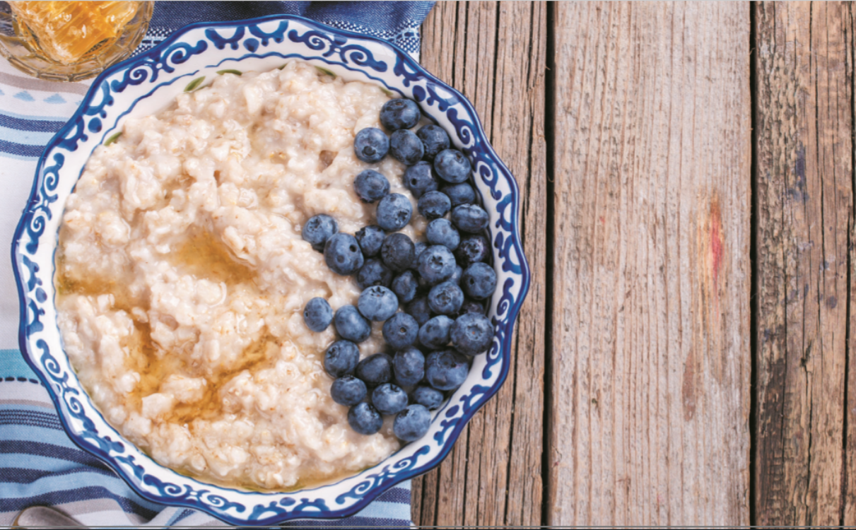 Papas de aveia e mel