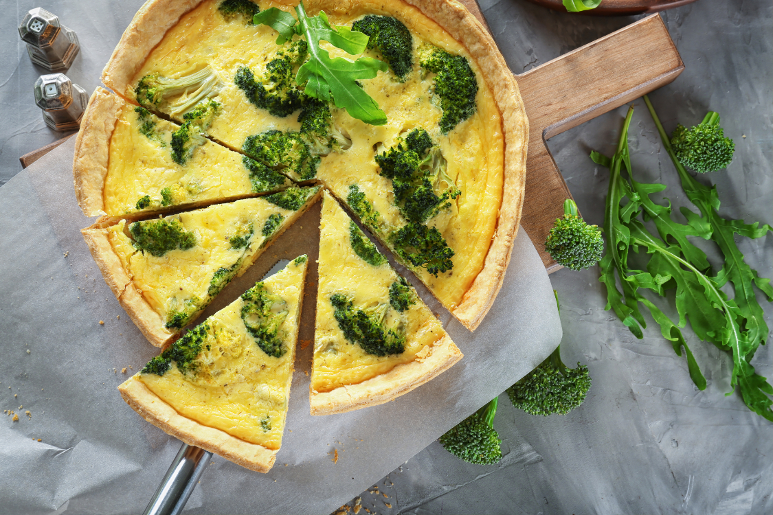 Receita de quiche de brócolos