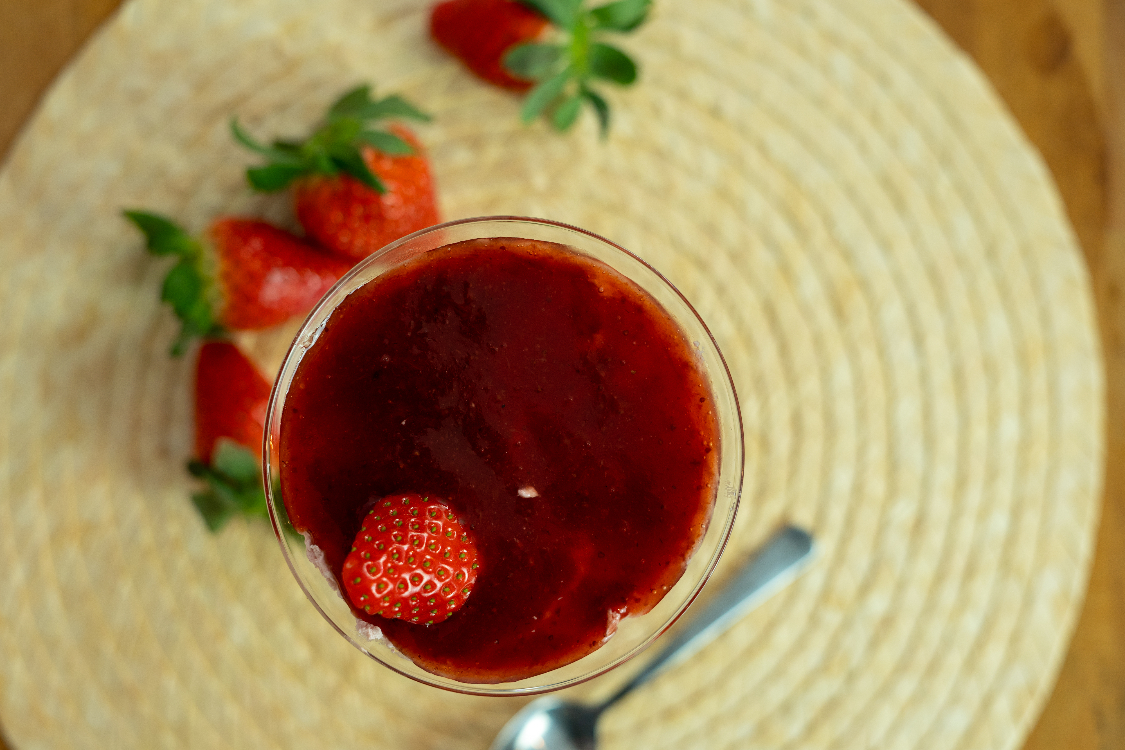 Receita de mousse de morango