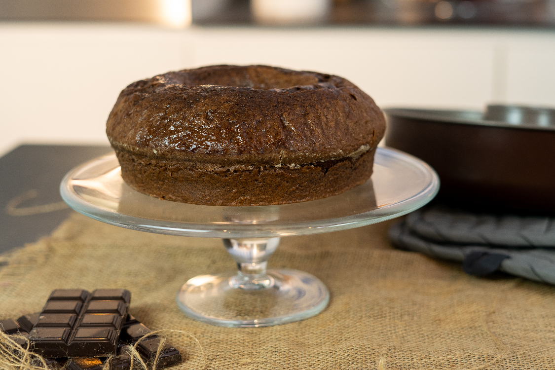 Receita de bolo de chocolate sem açúcar e sem leite