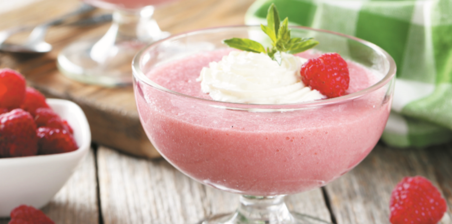 Receita de mousse de framboesa