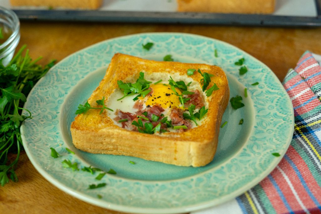 Tostas de ovo no forno