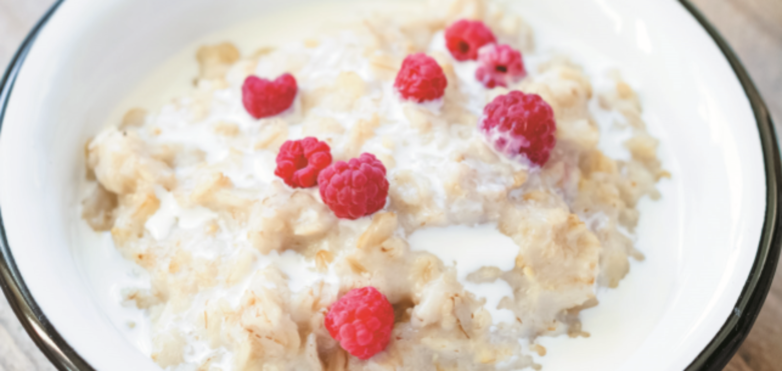 Papas de aveia com leite de coco