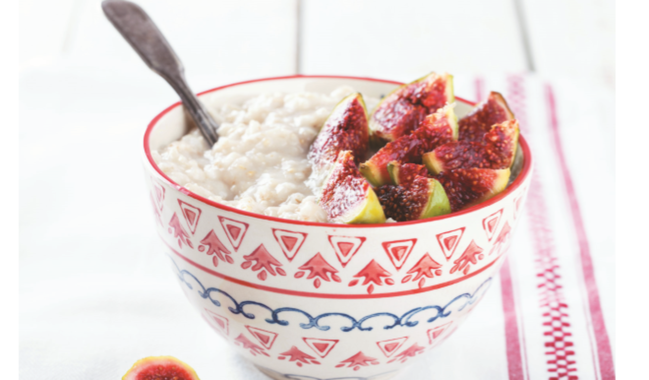 Papas de aveia e figos