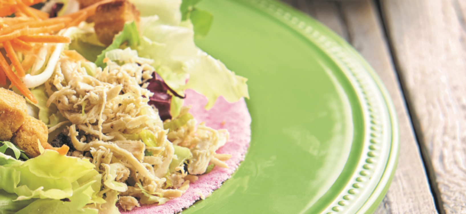 Tapioca de salada de frango